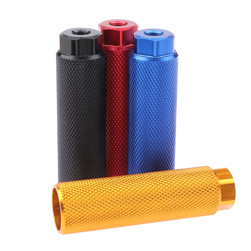 1pc Alloy Foot Stunt Peg For BMX Bike Fit 3/8 Inch Axle Footrest-Lever Cylinder Grip Non-Slip Axle Foot Pegs Bicycle Accessories