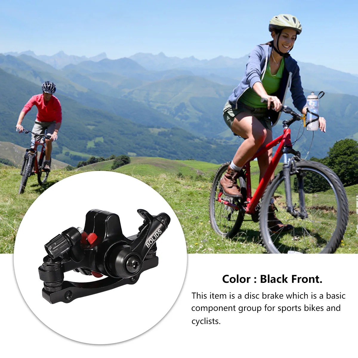 

Disc Brake Set Hydraulic Brake Set Mountain Bike Mechanical Front and Rear Mechanical Caliper Outdoor Cycling Disc Brake