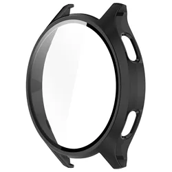 Durable Tempered Glass Protective Case - 2 - in - 1 Hard Shell for Xiaomi Watch 2 (1 black)