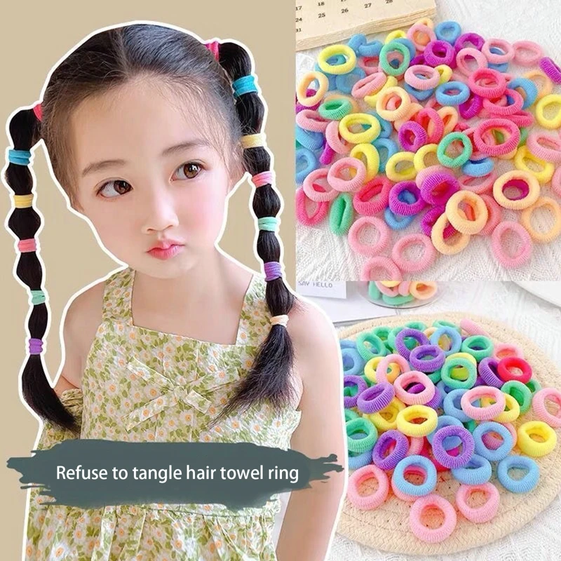 Products with Free Delivery 100pcs Cute Elastic Baby Girl Hair Ties