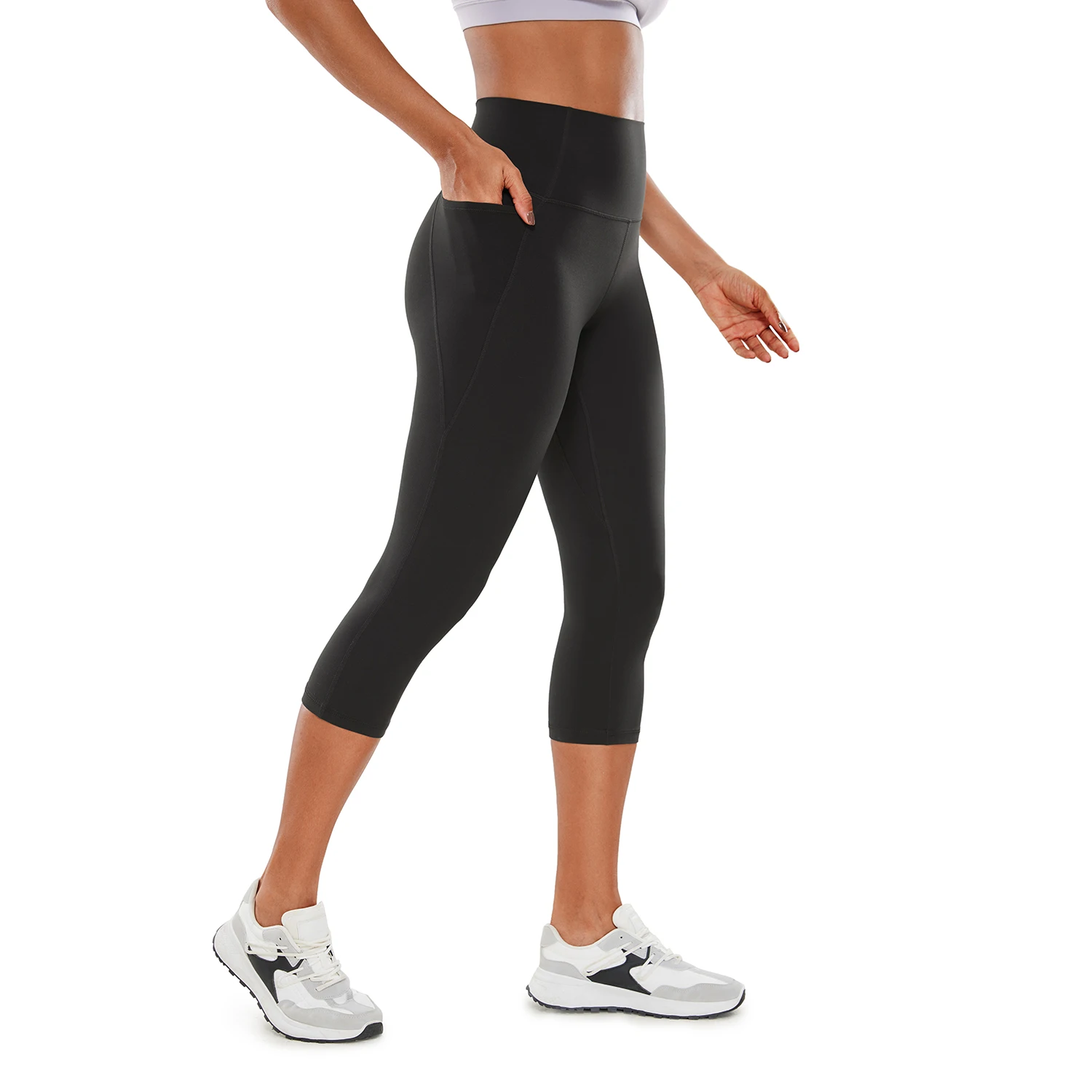 CRZ YOGA Womens Butterluxe Workout Capri Leggings 19'' - High