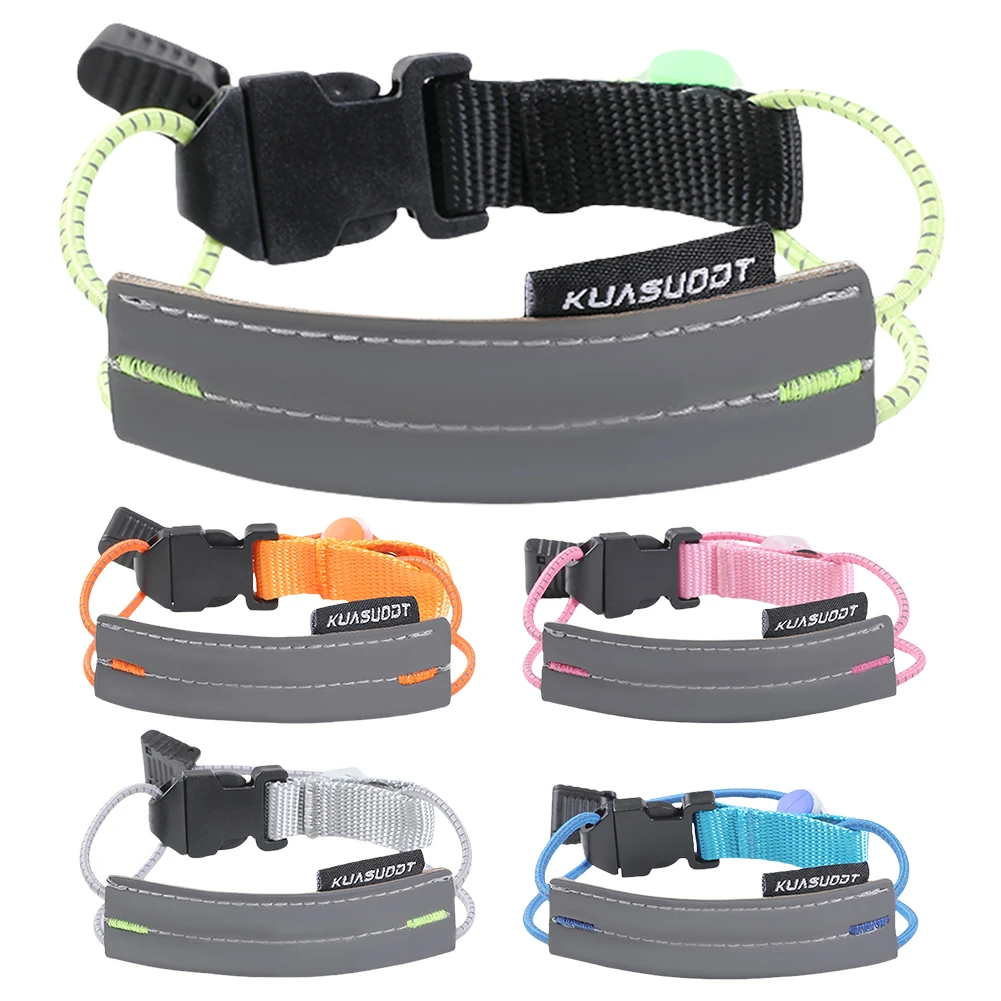 반사 사이클링 바지 커프 밴드 높은 가시성 바지 다리 스트랩 야간 걷기 사이클링 달리기를 위한 자전거 바지 밴드