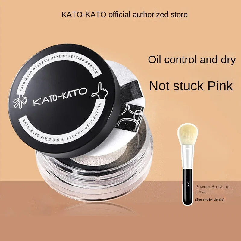 

KATO Loose Powder Fixing Long Lasting Oil Control Waterproof Hold Makeup Concealer Powder Spray For Dry Oily Skin