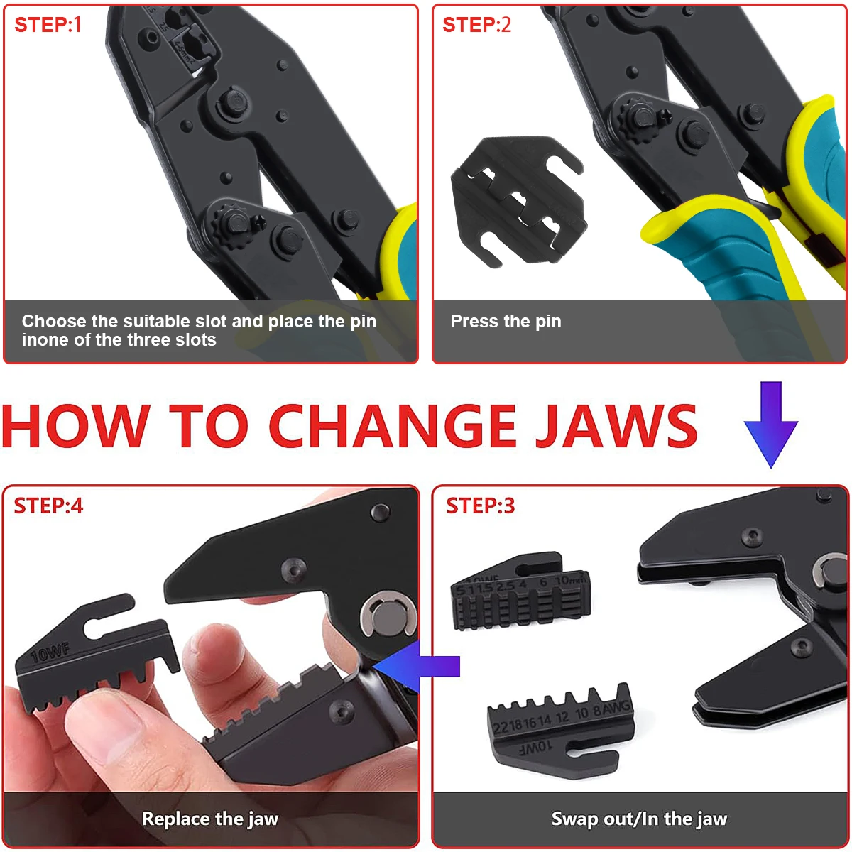 VK-40J Crimping Pliers for Cable Terminals