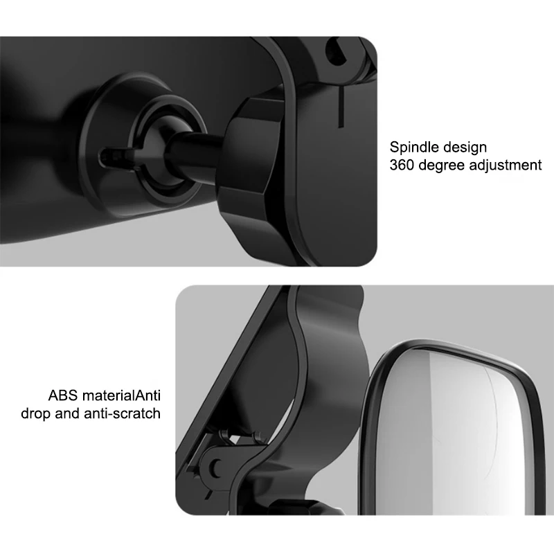 Car Rearview Mirror Car Baby Mirror Baby Mirrors Car Windshield Suction Cup Mirror Sun Visor Plate Clamp Mirror Angle Adjustable