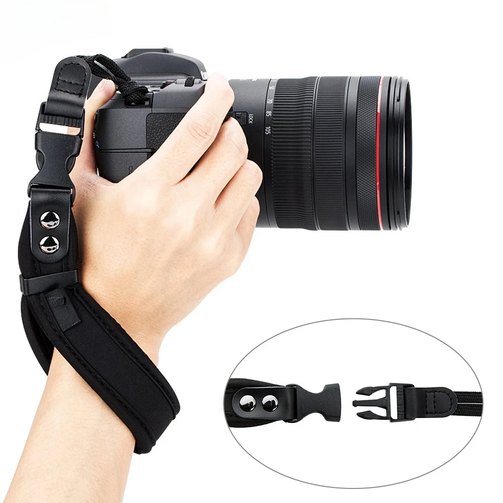 Camera Wrist Strap Adjustable Quick Release Neoprene for Sony Canon Nikon Fujifilm DSLRs Mirrorless