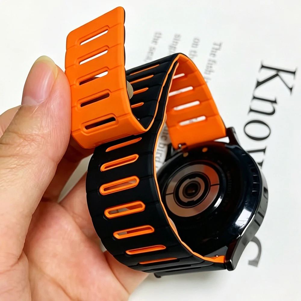 Magnetic Silicone Sport Band - 20/22mm Replacement Strap Bracelet