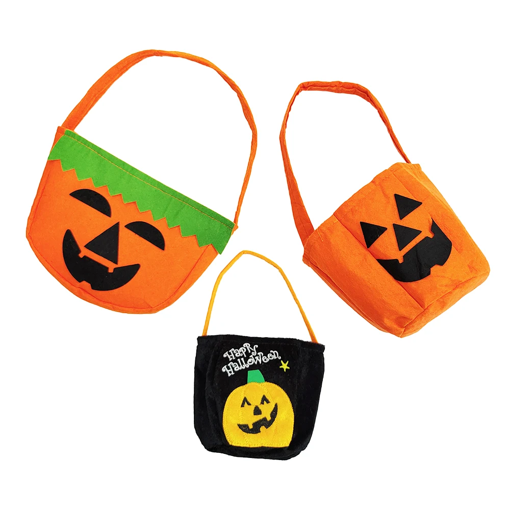 Halloween Vlies Süßigkeiten Taschen Kürbis Geist Fledermaus Geschenkverpackung Tasche mit glücklichem Griff Halloween Dekoration Partyzubehör – Detail 9