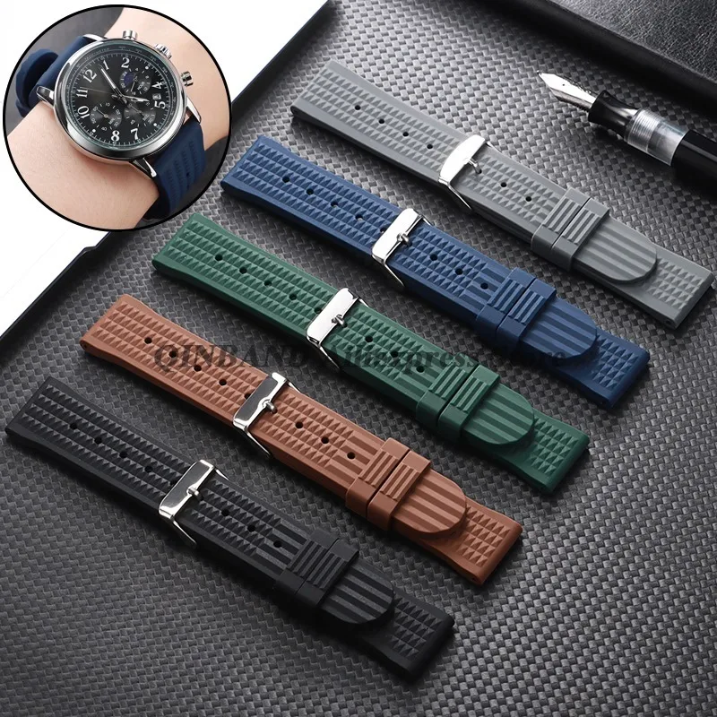 Premium Silicone Waterproof Sport Watchband Replacement Bracelet