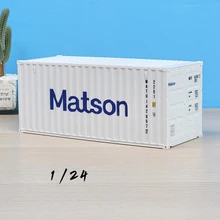  Diecast 1:24 Scale Alloy Skeleton Truck Semi-trailer Freight Trailer ABS Container Model Die-Cast & Toys Adult Fans Collectible 