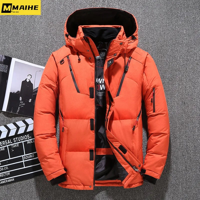 Winter New Warm Thick Hooded Parkas Men Waterproof Hooded Thick Parka Jacket Coat Men Autumn Fashion Casual Parkas Men Parkas