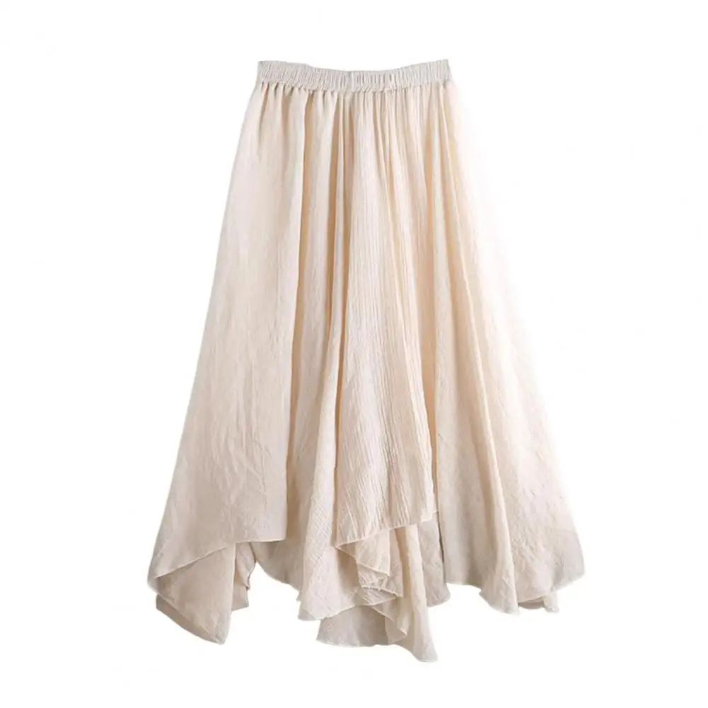 

Long Skirt Pleated Lining Women Skirt Big Swing Summer 2023