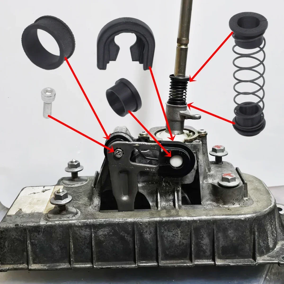 VW Golf Bora Jetta MK4 Trans Gearbox Shifter Lever Repair Kit Shift Linkage Bushing Kit