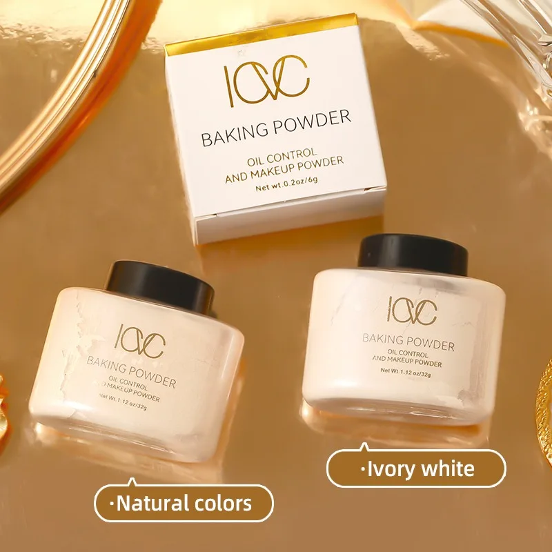 Matte Finish Loose Setting Face Powder Oil-Control Absorbs Oil Conceal Pores Makeup