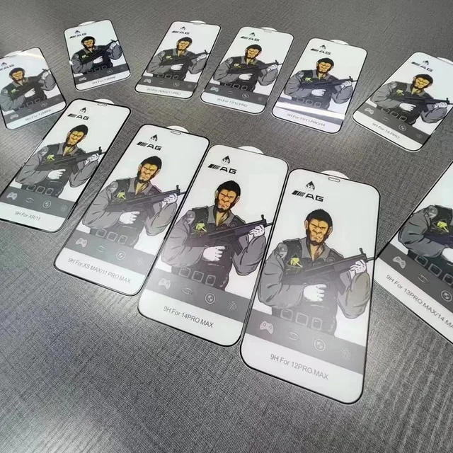 2PCS ESD Clear AG matte Privacy Gorilla Tempered Glass Screen Protector For iphone 16e 16 15 14 13 12 11 Pro XS MAX XR 7 8 Plus 6