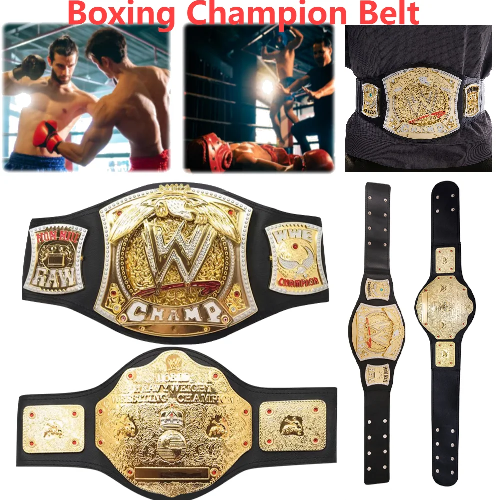 Boxing Champion Gold Belt Championship Belt Characters Occupation Wrestling Gladiators Cosplay Toys Prize Children Gifts