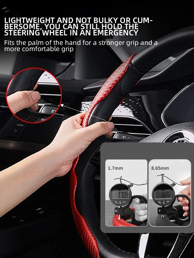 Car Suede Steering Wheel Cover Sweat-absorbin for Great Wall GWM Tank 300 500