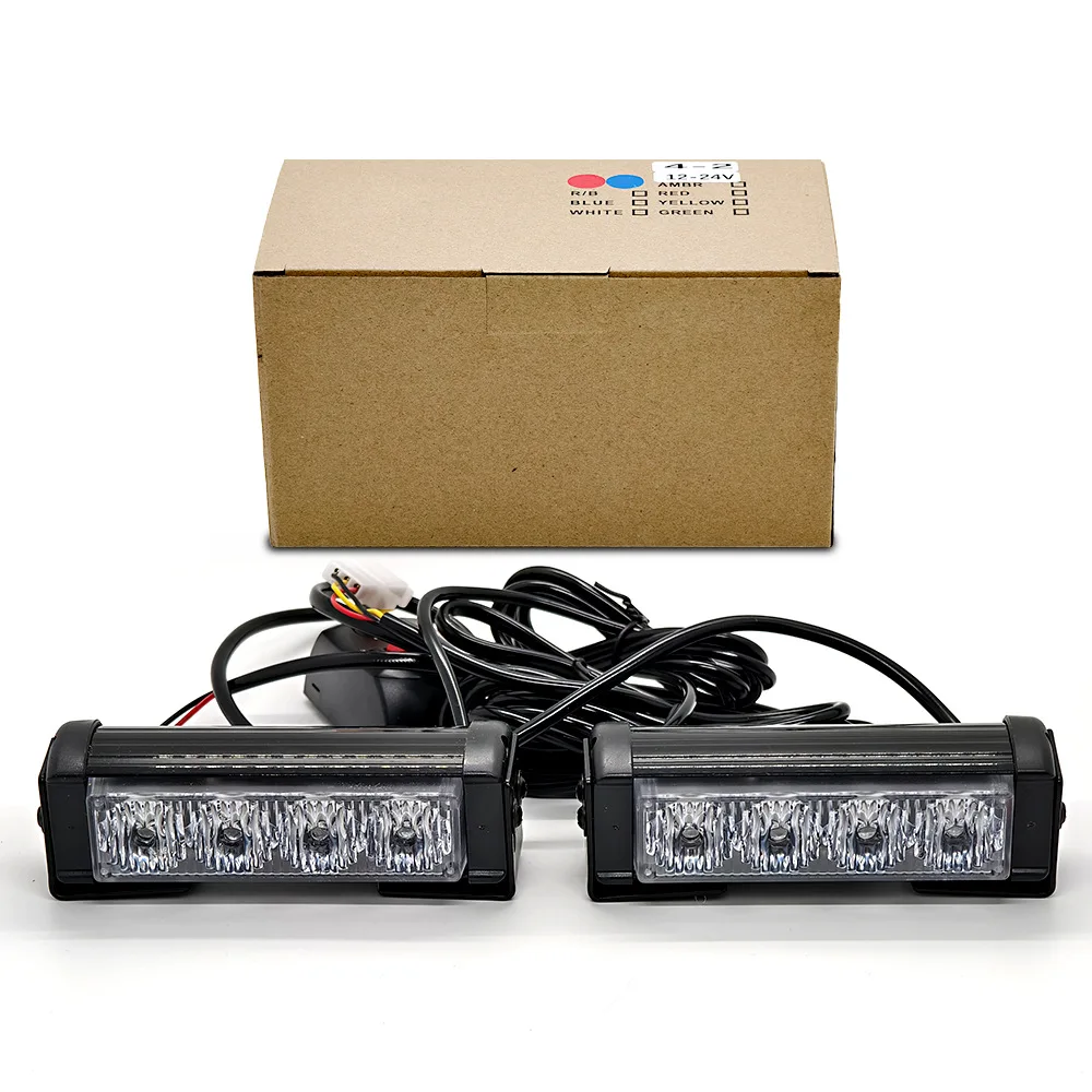 Retrofit per auto a 8 LED, luci stroboscopiche decorative