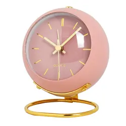 Nordic Minimalist Silent Luminous Clock for Children and Students (Pink)