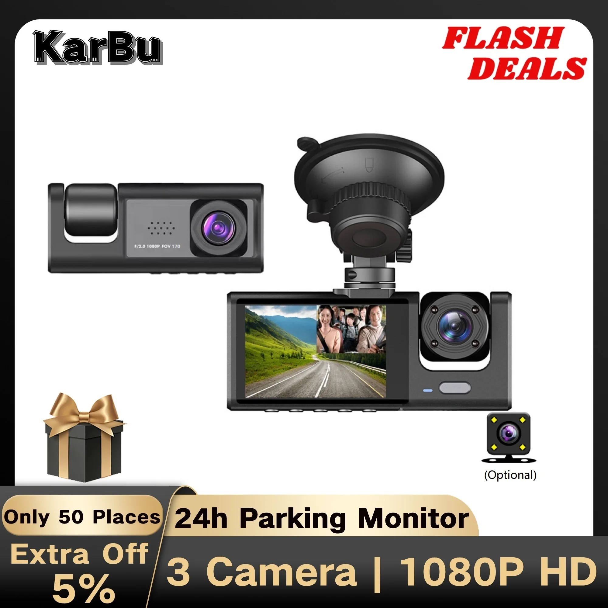 Dashcam 4K GPS WIFI 24h Parking Monitor Dash Cam for Car Camera Front and  Rear Dual Dvrs Video Registrator Dvr Para Coche Kamera - AliExpress