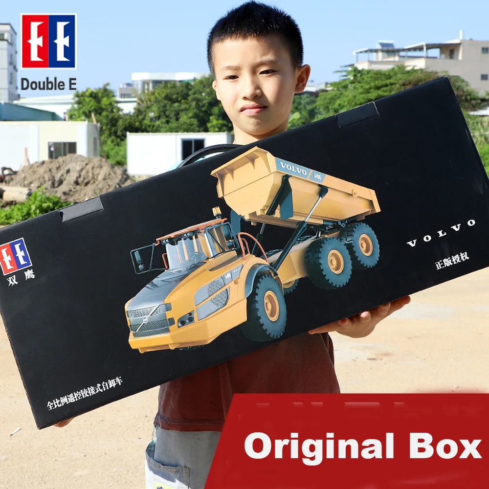 Large RC truck 1:20 Double E E591 A40G Rc Dumper Alloy Cars Trucks Remote Control Car Tractor Articulated Dump Engineering Car 2