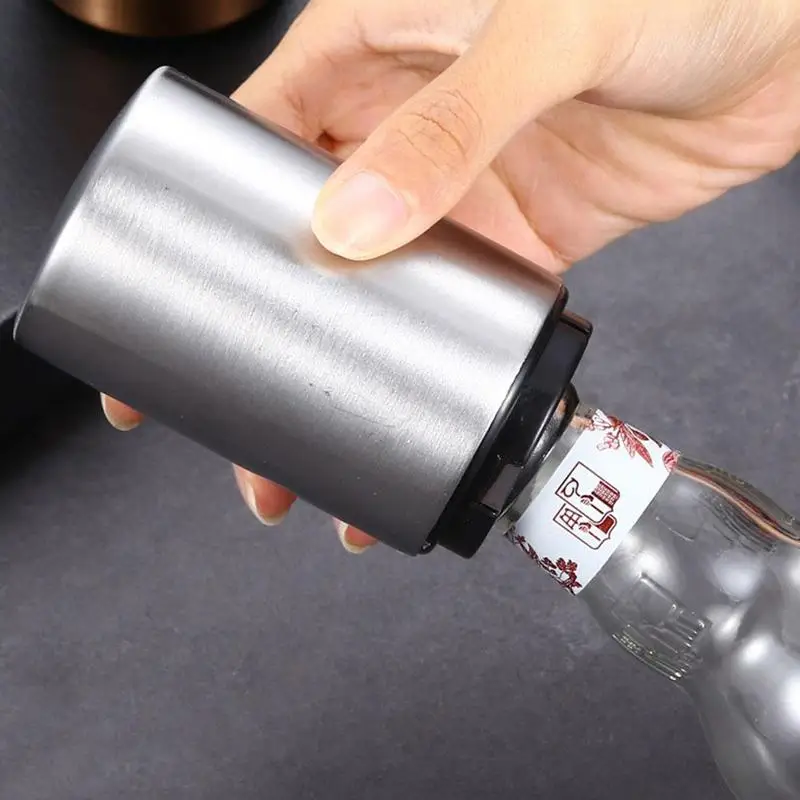 Automatic Beer Bottle Opener Beer Opener Steel Push Down Opener