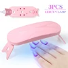 LULAA Foldable Nail Lamp Machine Mini UV LED Nail Lamp For Home Salon Tools Professional Nail Phototherapy Mouse Nail Lamp 1