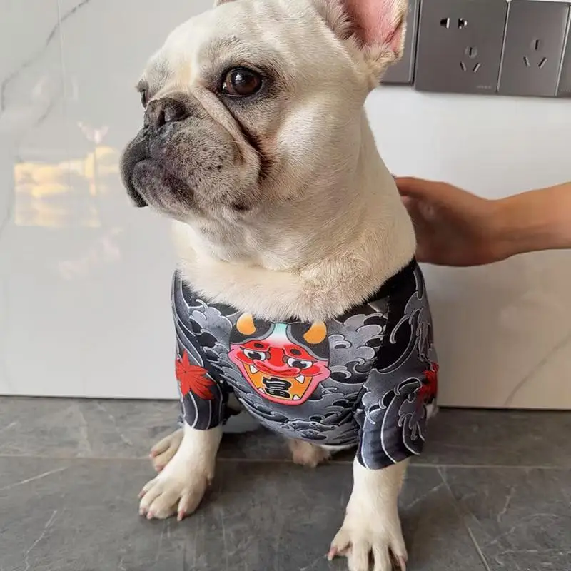 새 시즌 유니버설 도그 펫 타투 조끼 얇고 가벼운 통기성 애완 동물 옷 재미있는..