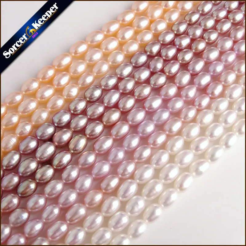 Four Colors Real Natural Cultured Freshwater Pearl Beads New AAA Grade 5*6mm DIY Making Findings Loose Pearl Beads Accessories