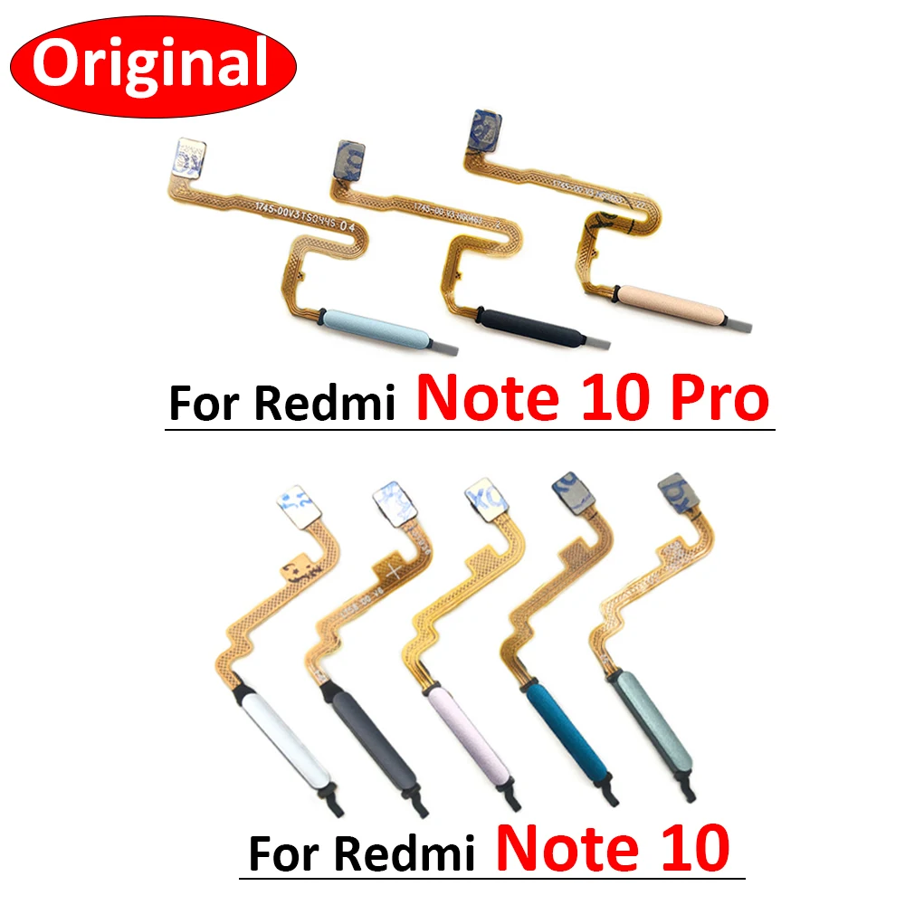 

15PCS Lots New Fingerprint Scanner For Xiaomi Redmi Note 10 Note10 Pro Home Button Fingerprint Menu Return Key Sensor Flex Cable