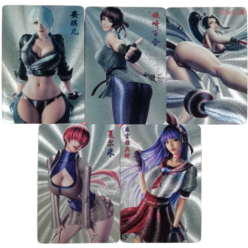 

5 шт./набор ACG сексуальные карты DIY THEKINGOFFIGHTERS KOF девушка истребитель Ангел Аниме игры персонажи грубая вспышка коллекционная карточка игрушка подарок