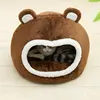 Funny Cat Bed Warm Pet House Soft Long Plush Kitten Lounger Cushion Small Dogs Tent Cave Beds For Cozy Cat House Mat Supplies 3