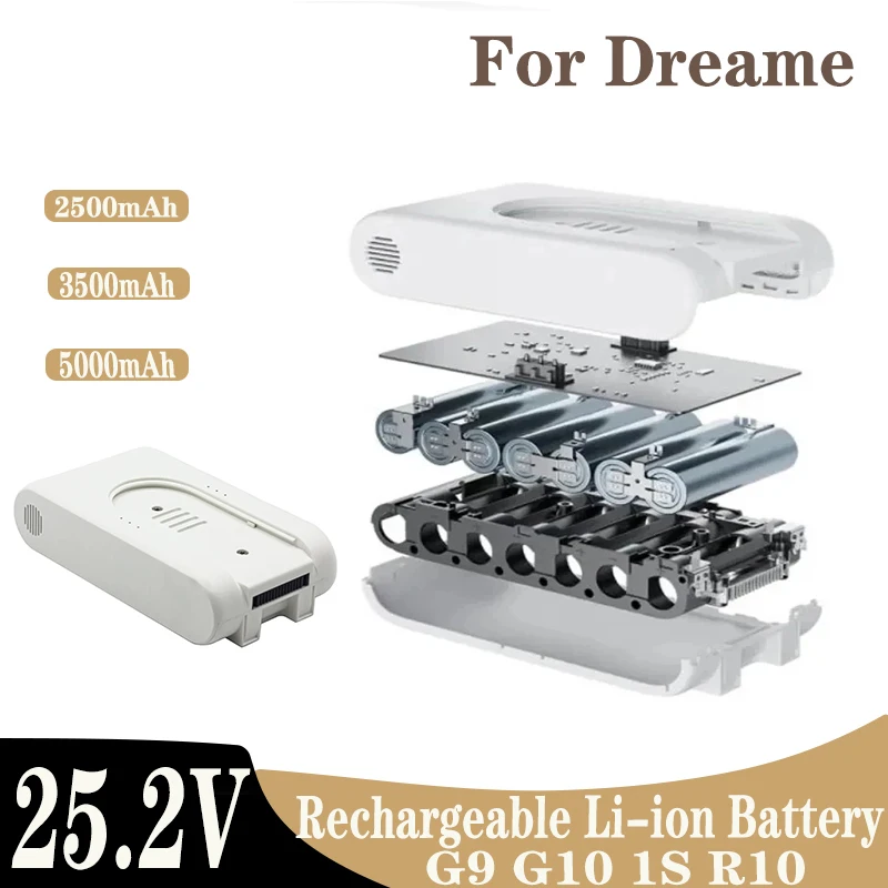 Per Xiaomi G9 G10 Accessori Per Aspirapolvere Batteria Estesa Per Xiaomi G9 G10 1S R10 5000Mah