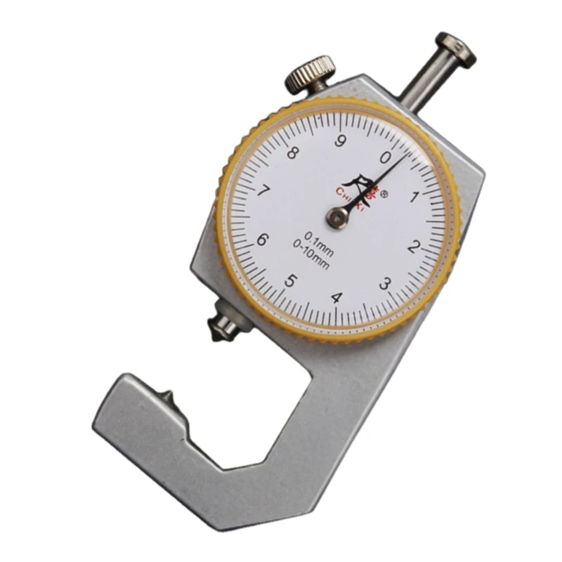 

Thickness Gauge 0-10mm 0.1mm Accuracy Round Dial Thickness