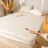 1pcs All Cotton Waterproof Bed Sheet Solid Color Mattress Protective Cover Antibacterial Pure Cotton Dustproof Bedroom Bed Sheet 5