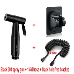 Premium Stainless Steel Handheld Bidet Spray Set with Self-Cleaning Shower Head and Hose - G1/2 (Package H 3 in1)