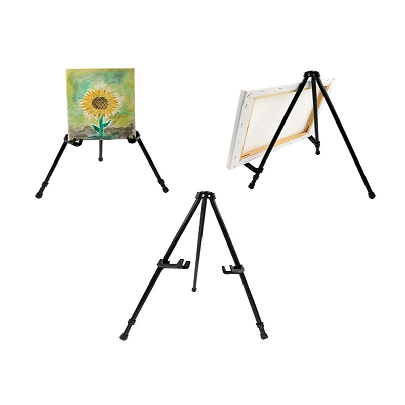 Bview Art Portable Adjustable Metal Sketch Easel Stand Foldable Travel Easel Aluminum Alloy Sketch Drawing For Art Supplie sketch easel