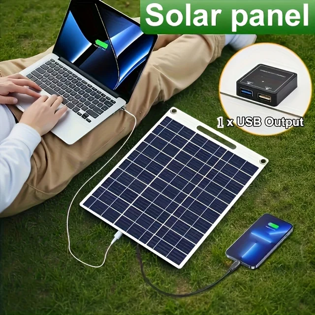 Dispositif portatif de chargement mobile extérieur de téléphone mobile d'usb de 5V3W, panneau photovoltaïque flexible solaire 1