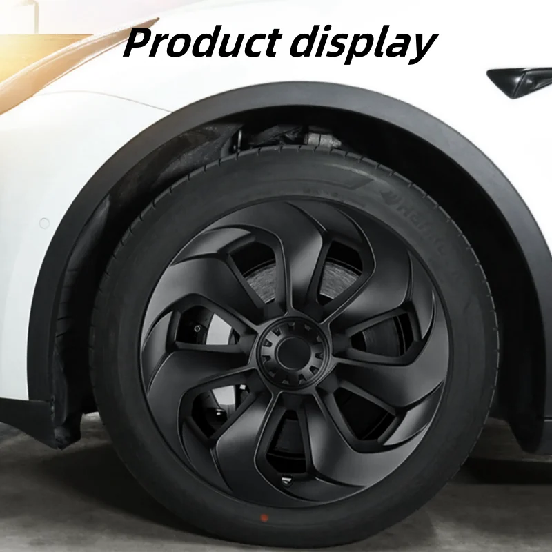 4PCS HubCap 19 Inch Wheel Caps Automobile Performance Replacement Hub Cap Full Rim Cover Accessories For Tesla Model Y -