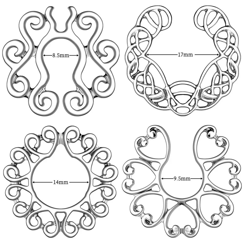 2pcs/1 Pair Nipple Ring Sex Toys for Couples Sex Shop Jewelry Breast Shield Cover Clamp Sexy Non Pierced Clip