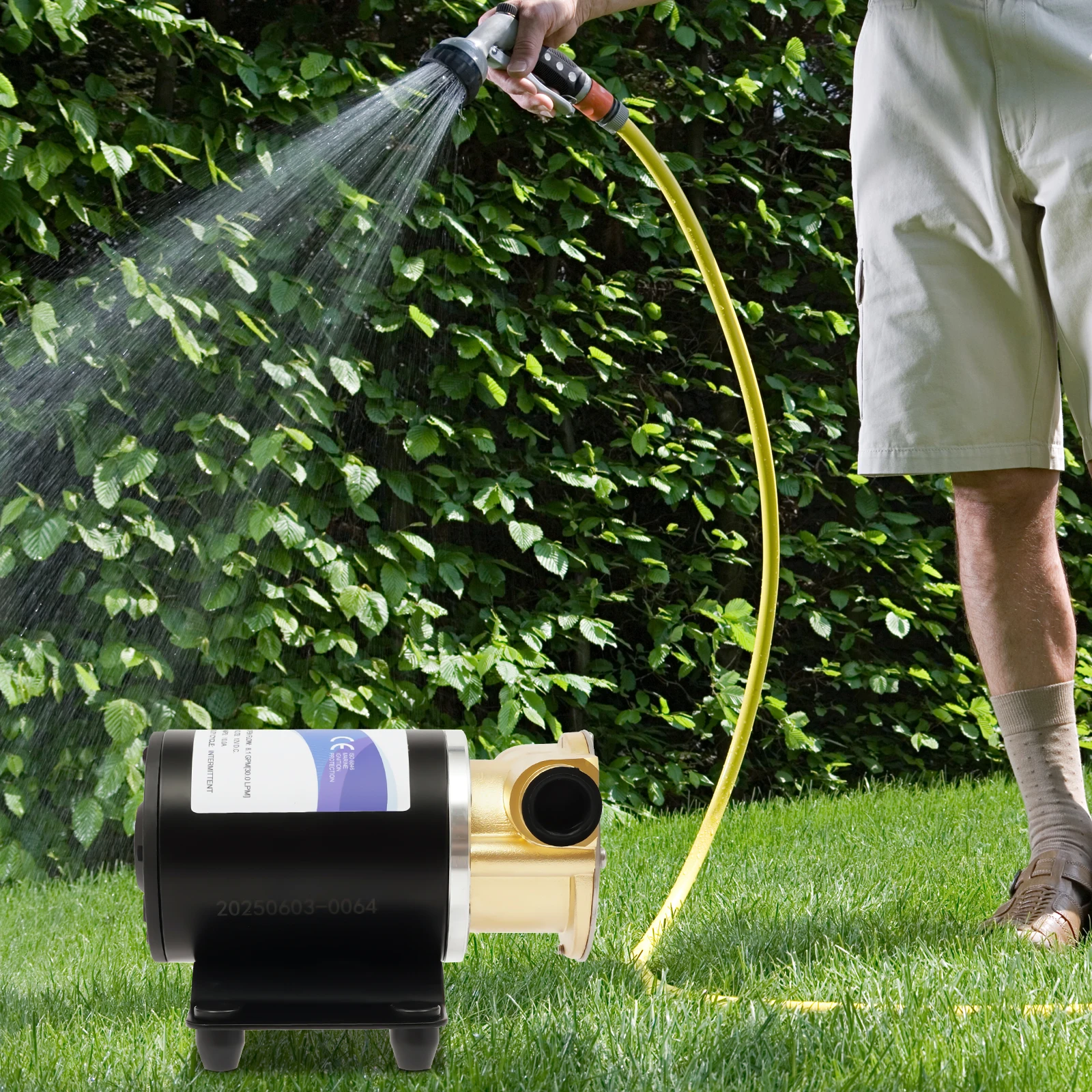 30 l/min Wasserpumpe, 120 W, Motorlaufradpumpe aus reinem Kupfer, 2850 U/min, Wasserpumpe für die Bewässerung von Bootsuntergängen für Sprinkleranlagen – Detail 7