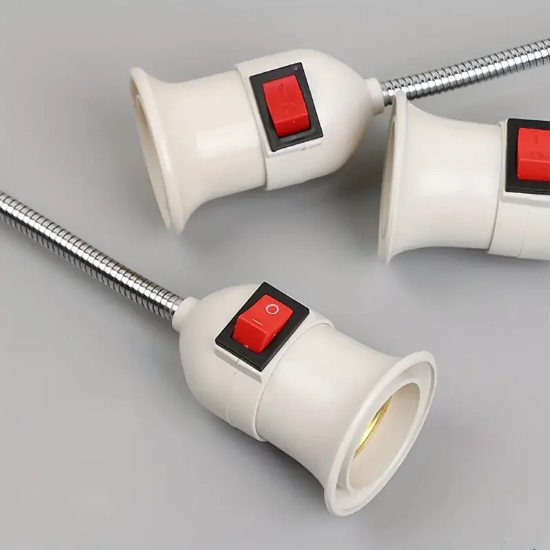 Swivel Head E27 Large Screw Lamp Holder with Switch