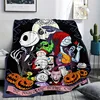 Cozy Nightmare Before Christmas Flannel Throw Blanket Ultra-Soft Warm Bed Office and Travel Machine Washable, Easy Care decorate 1
