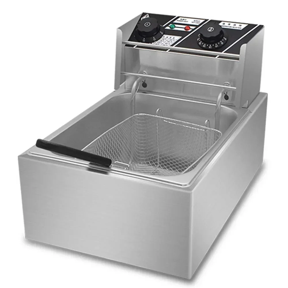 New Electric Fryer Commercial Fryer Fried Chicken French Fries Burger Multi-Function Oden Machine Chicken Chop Stall Machine