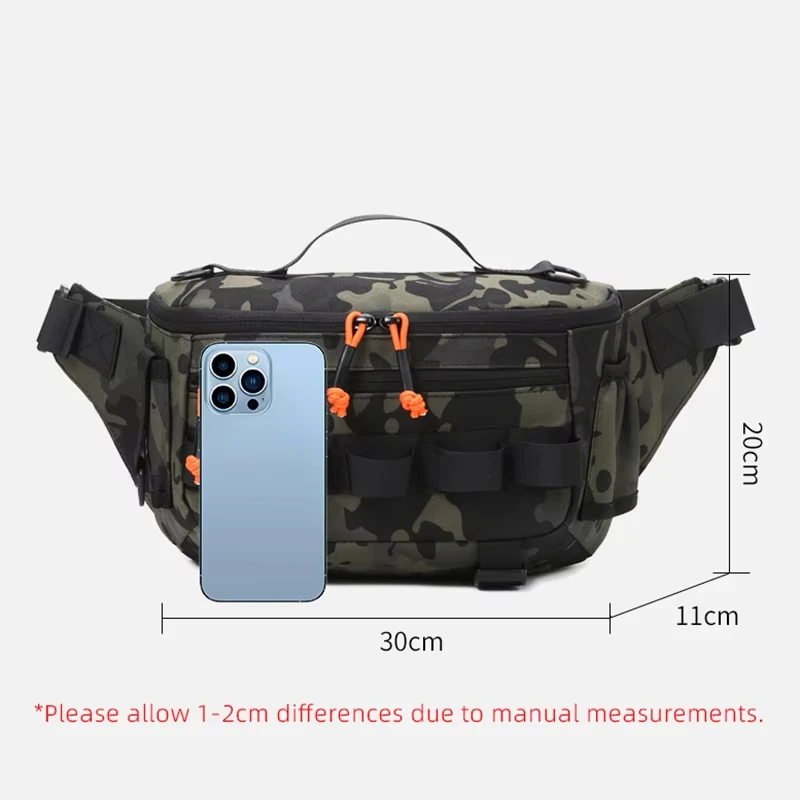 Waterproof Nylon Tactical Fanny Pack for Outdoor Camping Hiking