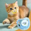 Cat Pacifier Teething Toys, 4PCS Butterfly Shape Silicone Chew Toys with Cover for Kitten Puppy Calming, Soothing Chewing Relief 4