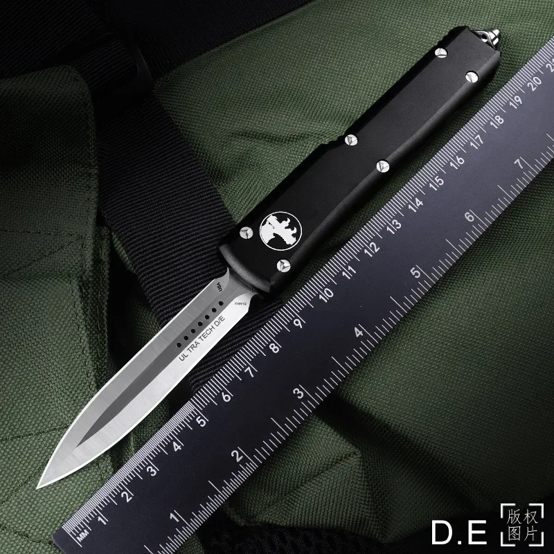 UT UTX MICRO ULTRA TECH KNIFE Ultratech D2 Steel DE Blade CNC Handle EDC Self Defense Combat Tactical Pocketknife 5
