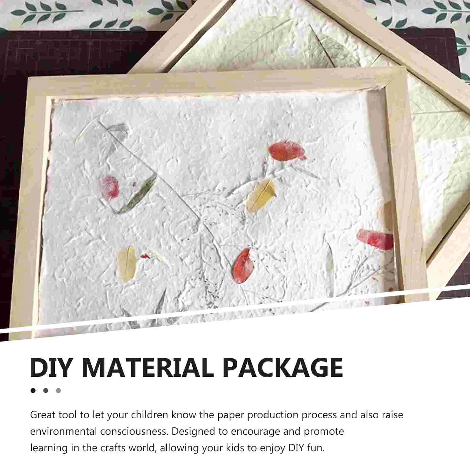종이 체 만들기 프레임, DIY 나무 금형, 제지 공예, 데클 인쇄 장난감, 수제 키트, 어린이 몰드 도구