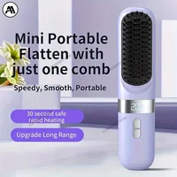 Nouveau peigne électrique chaud multifonctionnel sans fil lisseur de cheveux Ion négatif Anti-brûlure brosse à lisser 2025 2