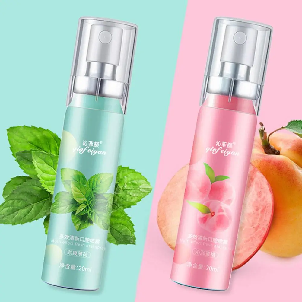 

20ML Fruity Breath Refreshing Spray Long Lasting Breath Remove Freshener Cleaner Portable Cleaning Breath F9B0